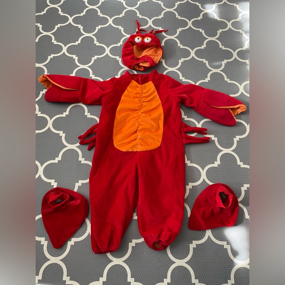Lobster costume, 18mos/2T,EUC